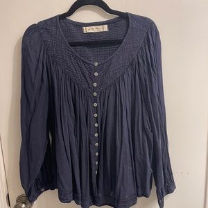 We the Free Navy button down shirt